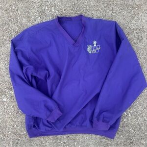 Purple V-Neck Men's Sweater